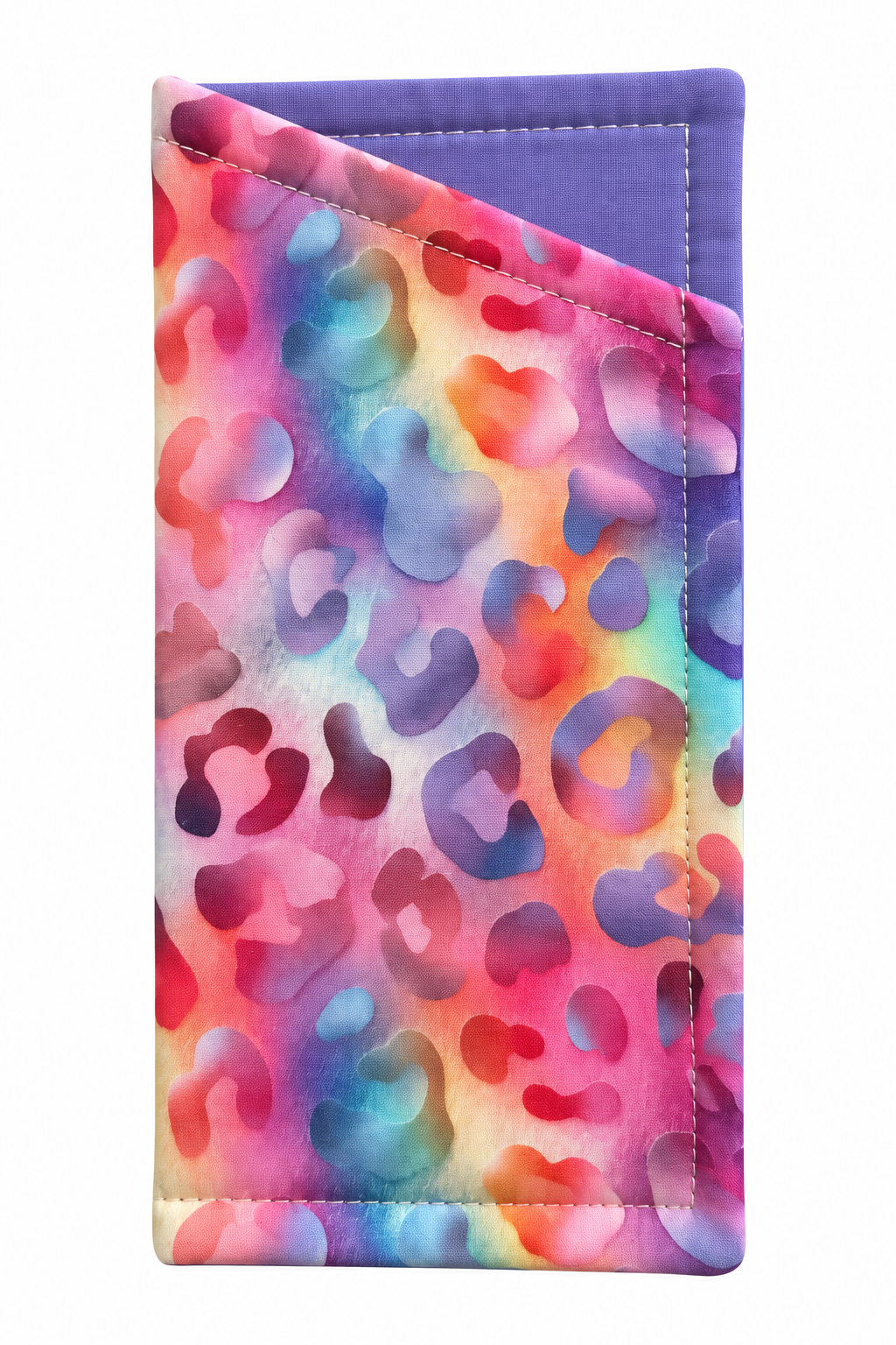 Rainbow camo glasses case
