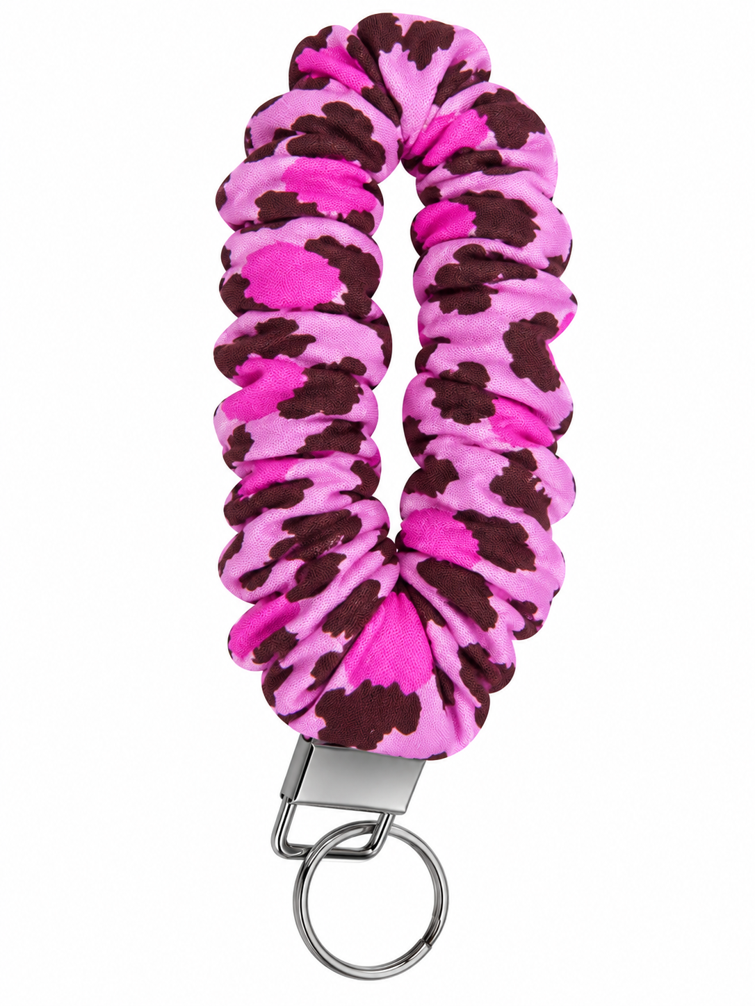 Pink Leopard Keyring