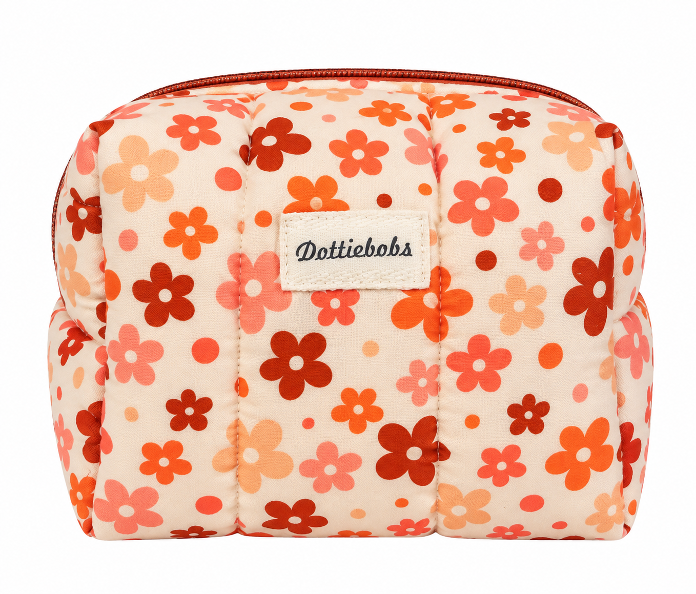 Retro flower make up bag