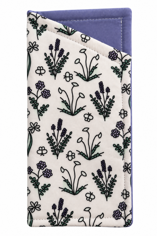 Lavender meadow glasses case