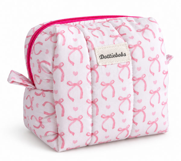 Pretty bows make up bag