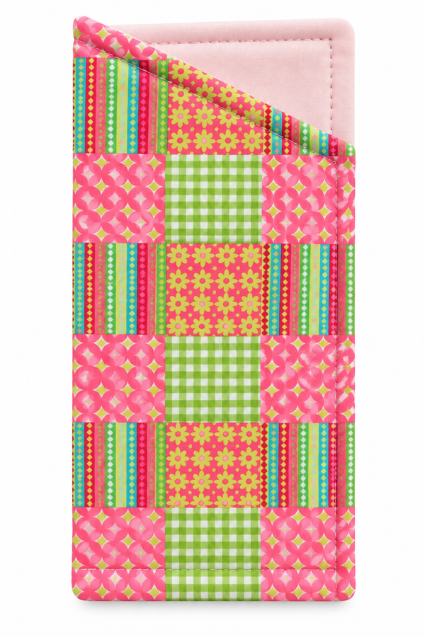 Pretty patchwork glasses case