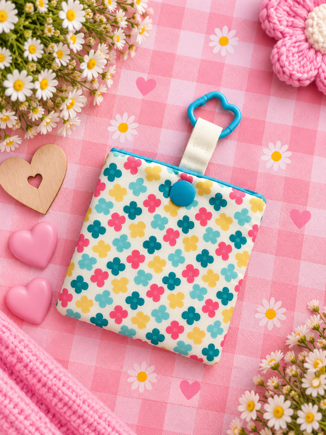 Rainbow meadows headphone case
