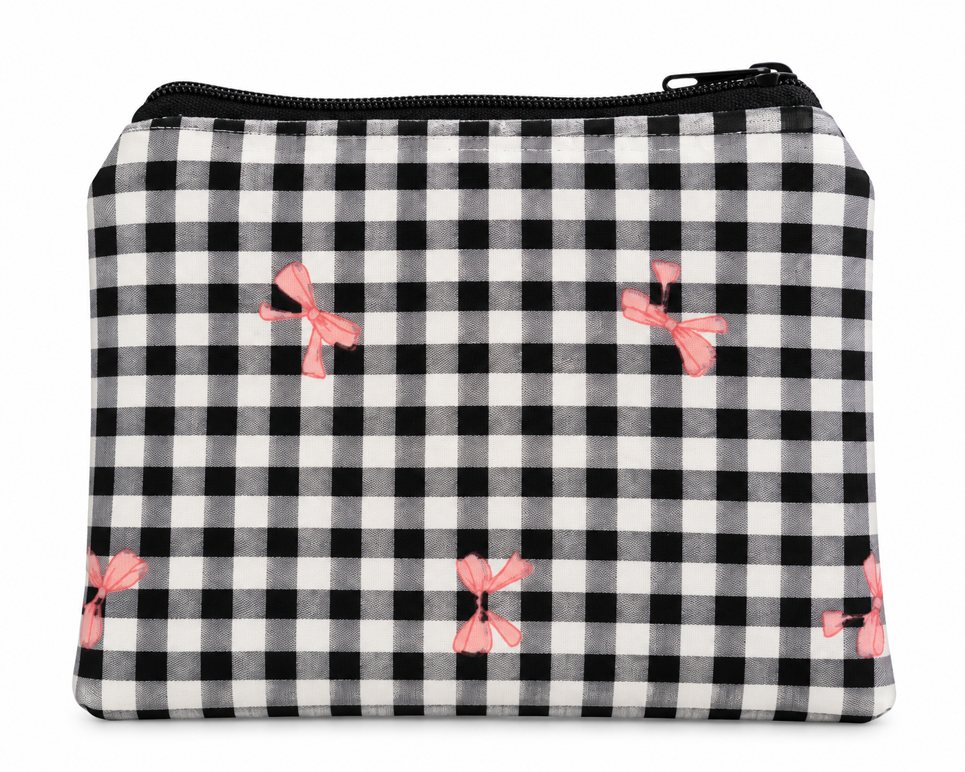Bow check purse