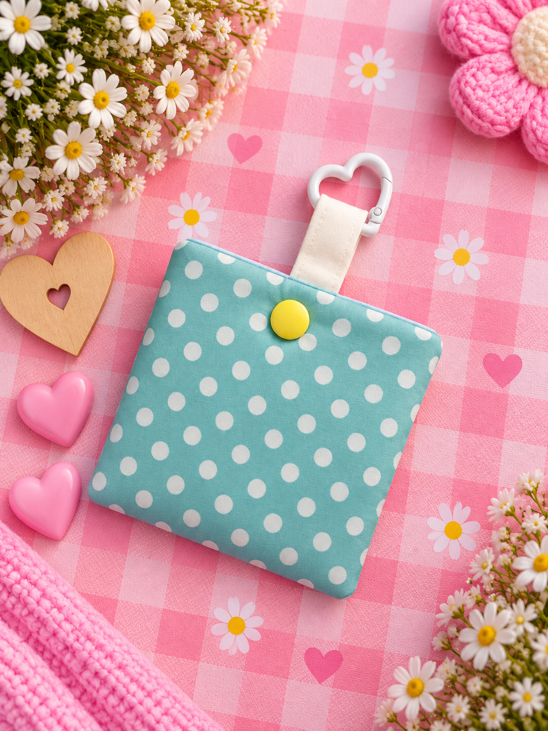 Bluebell dot headphone case