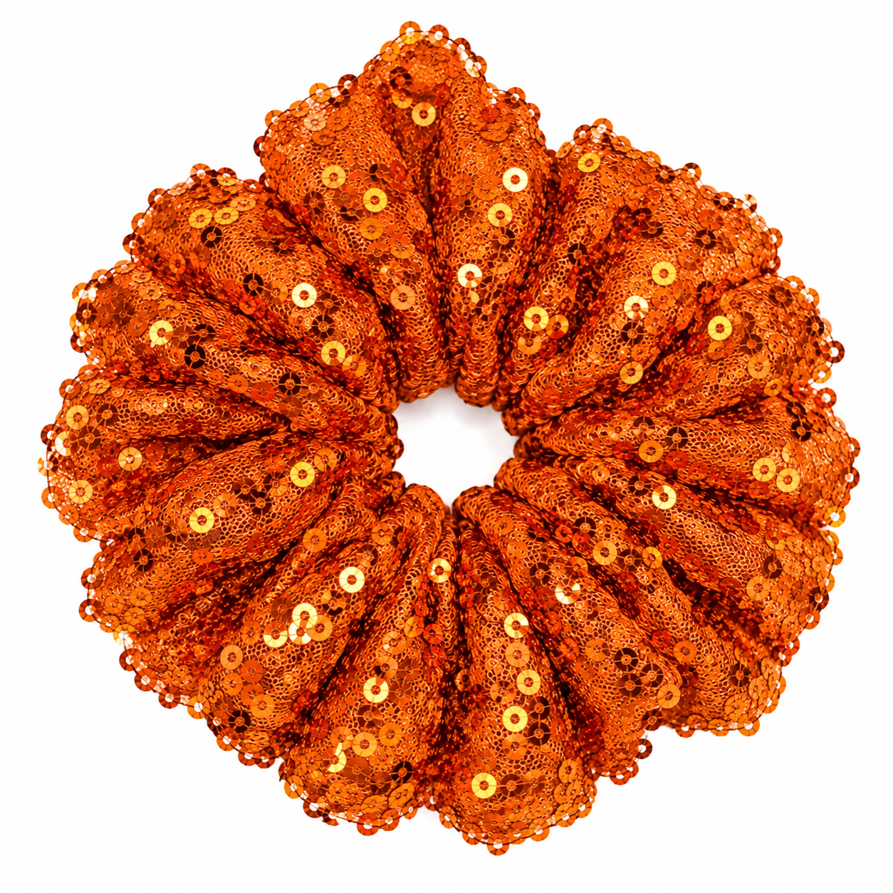 Orange sequin