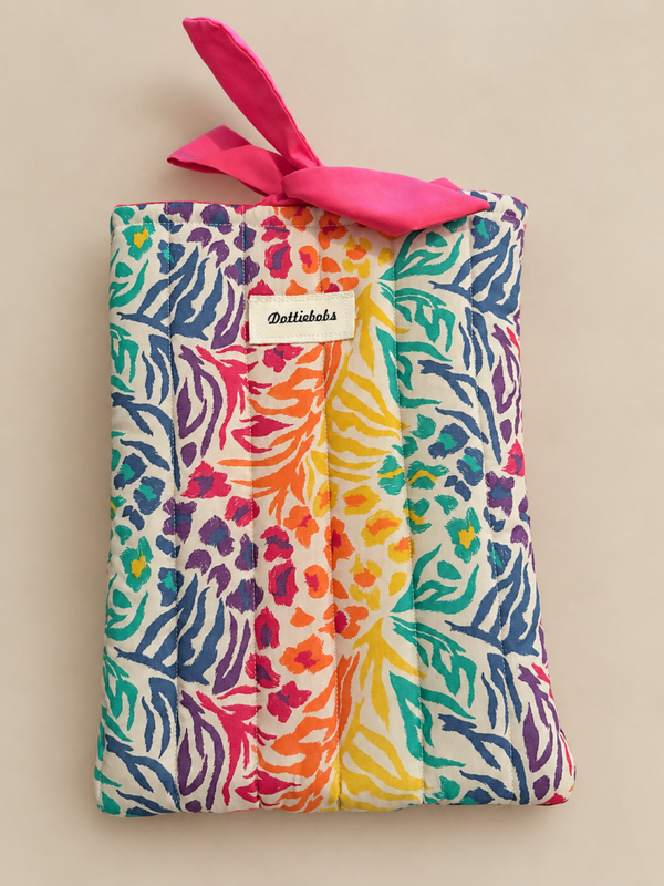 Hot pink zebra Tablet/Book sleeve