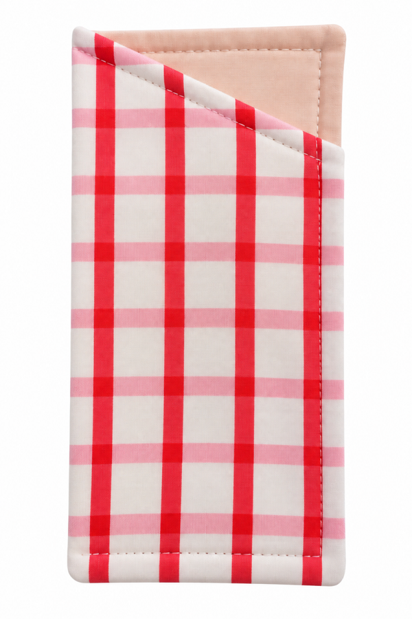 Pink picnic glasses case