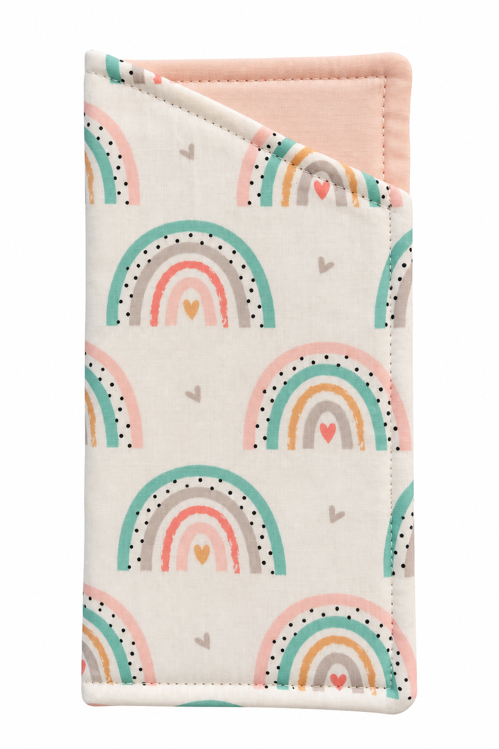 Pastel rainbow glasses case