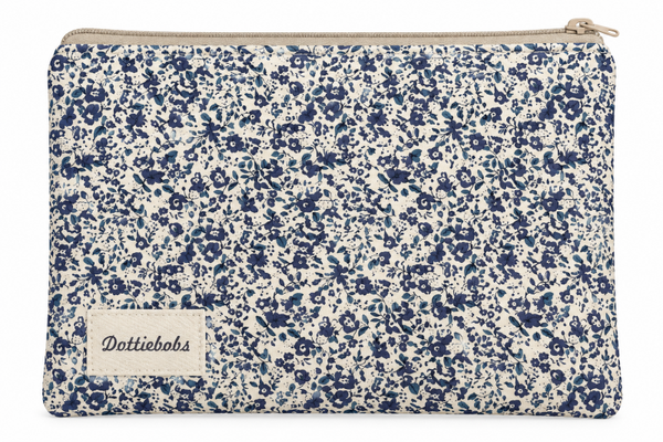 Blue Floral Pouch
