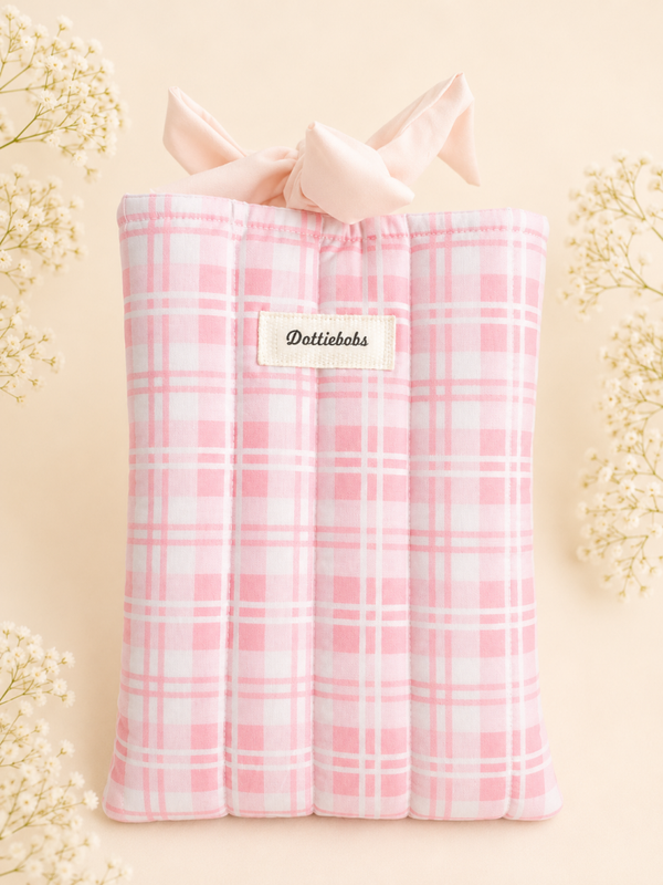 Pink checker sleeve