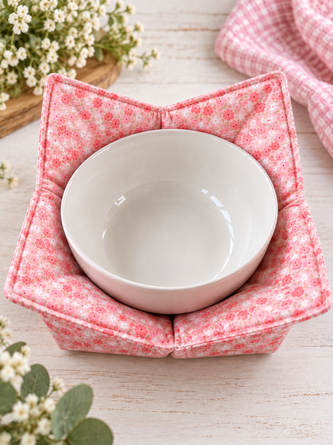 Peach floral cozy