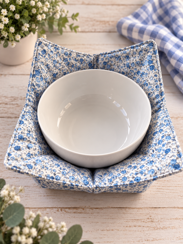 Blue floral cozy