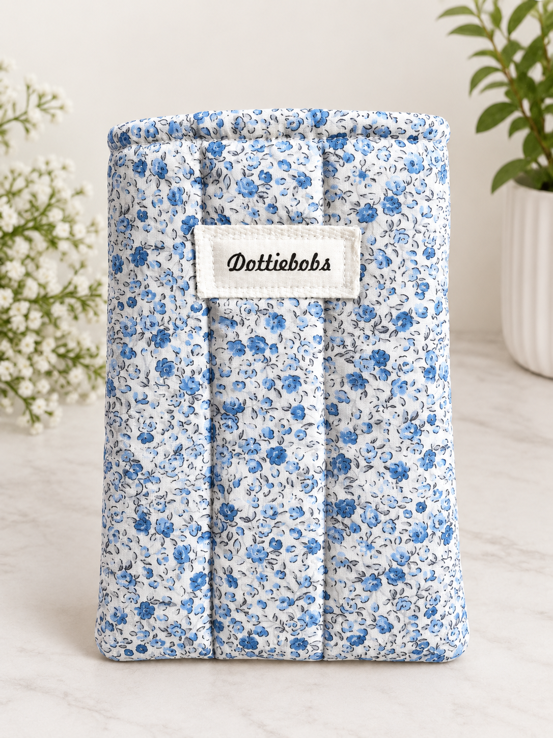 Blue floral Kindle sleeve