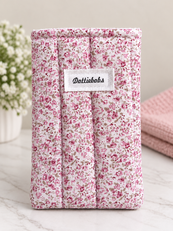 Pink floral Kindle sleeve