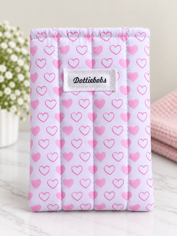White heart Kindle sleeve