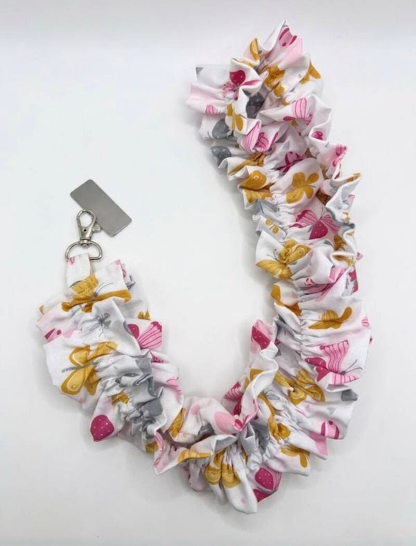 Butterfly ruffle lanyard