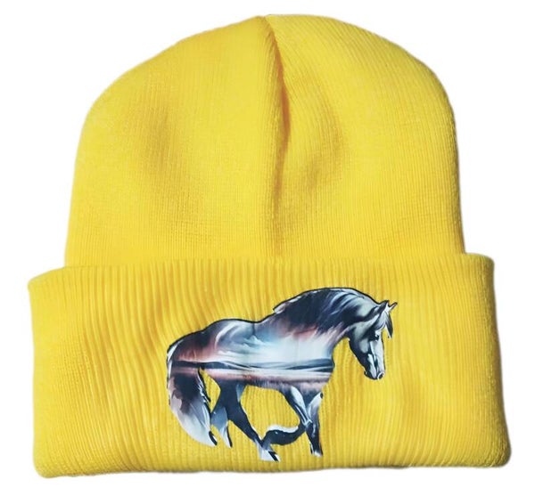 Bonnet jaune cheval