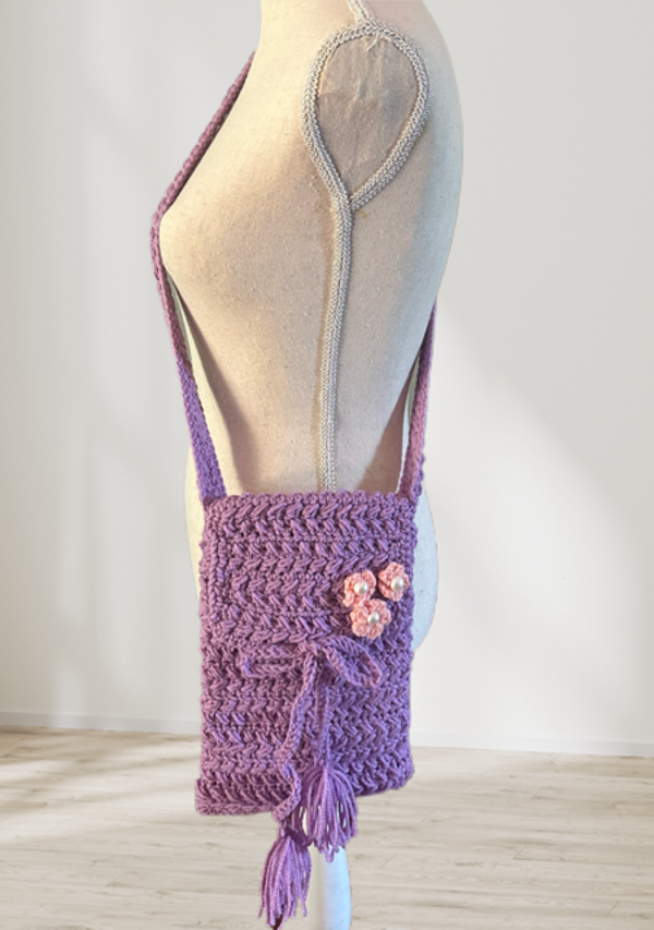 Cross body - 3 compartment - Lilac Carrier