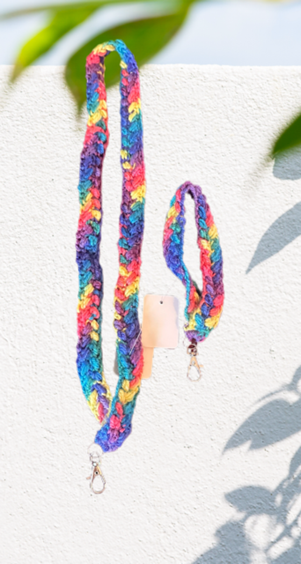 Rainbow Lanyard & Wristlet Set