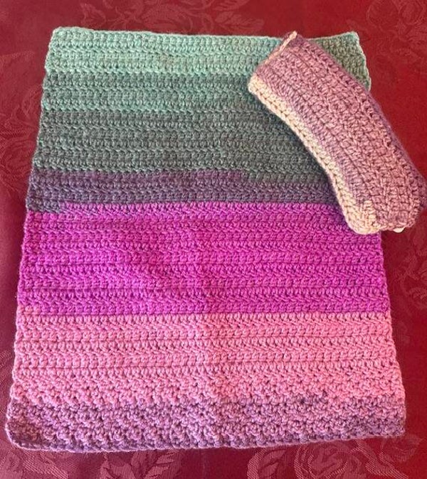 Mermaid Sparkle Doll Blanket & Pillow Set