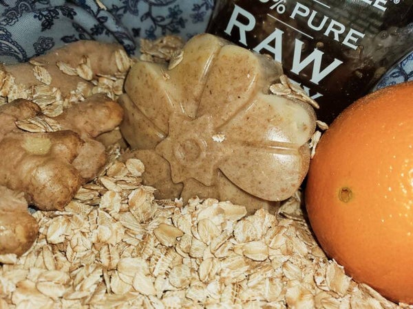 Raw Honey, Ginger Oatmeal Soap Bars