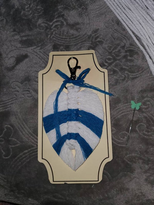 2 Tone Leaf Keychain/ Bag Tassle