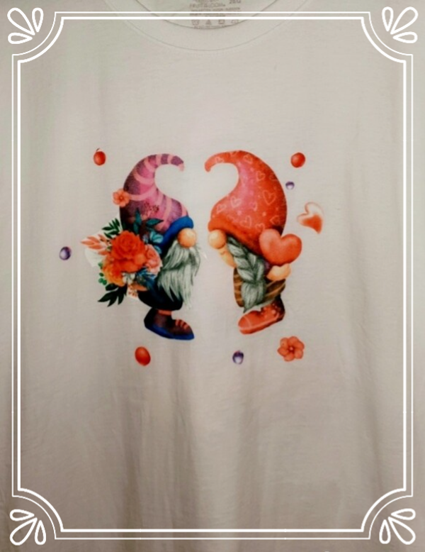 White Valentine's Day Knome T-Shirt