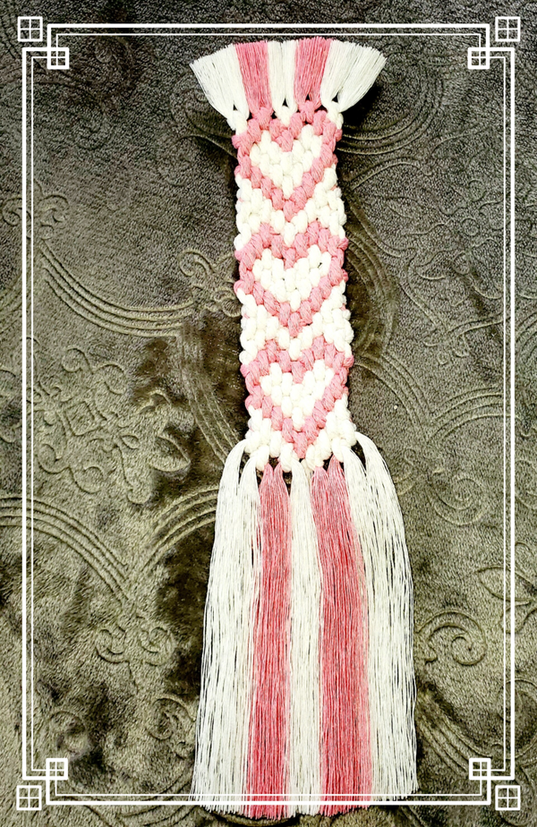 Bookmark with Hearts and Fringe