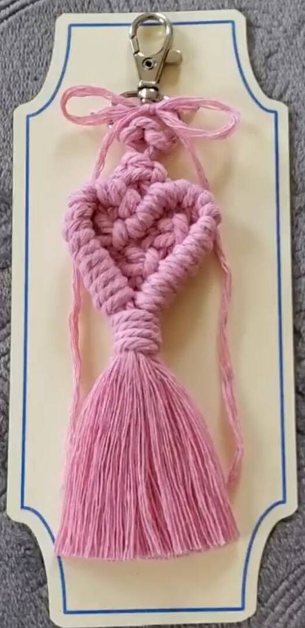 Heart Keychain/ Bag Tassle