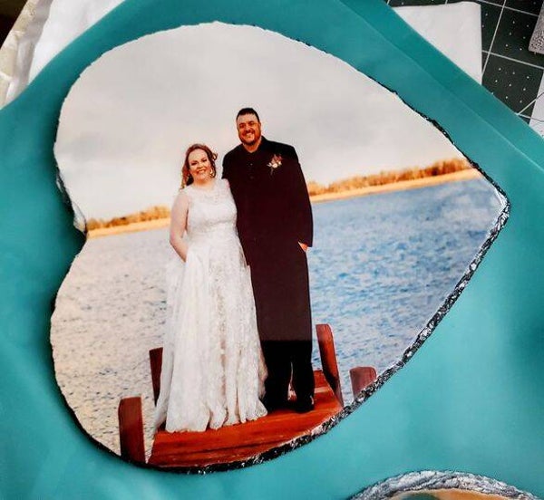 Slate Heart Frame 7.5x7.5