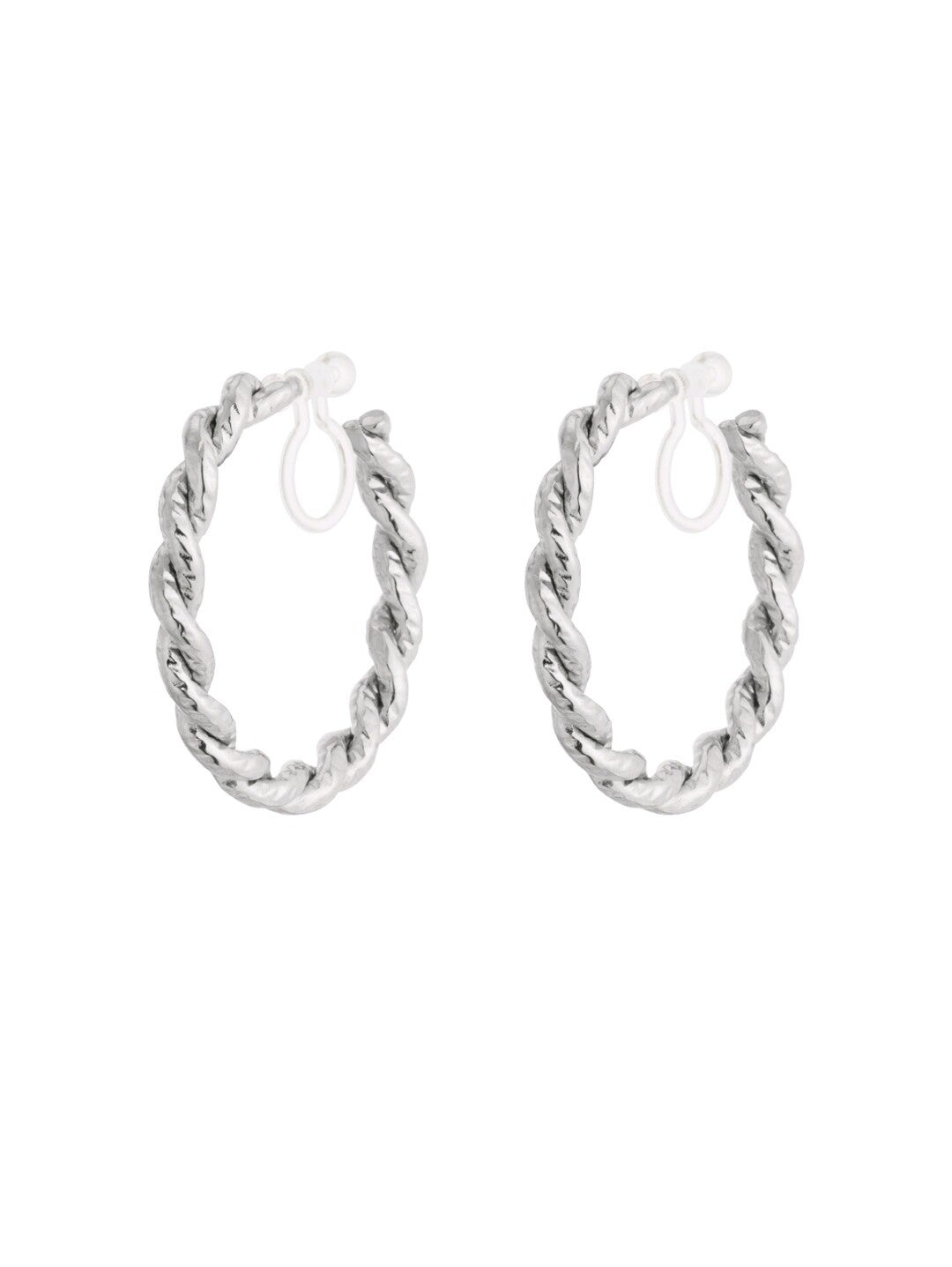 Luxe hoop clip oorbellen