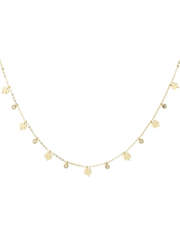 Ketting klaver en diamant