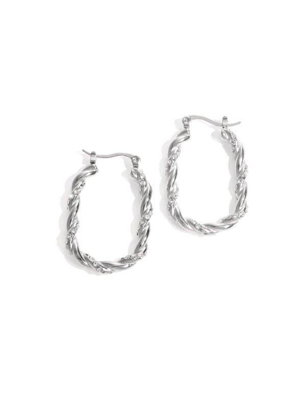 Twisted sparkling hoop