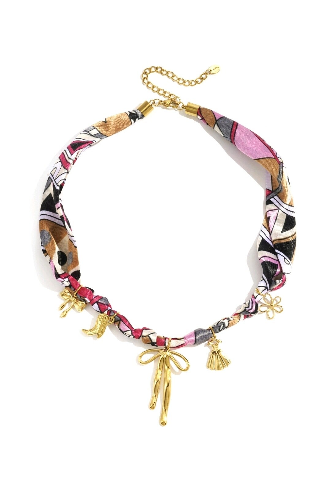 Ketting stof en strik