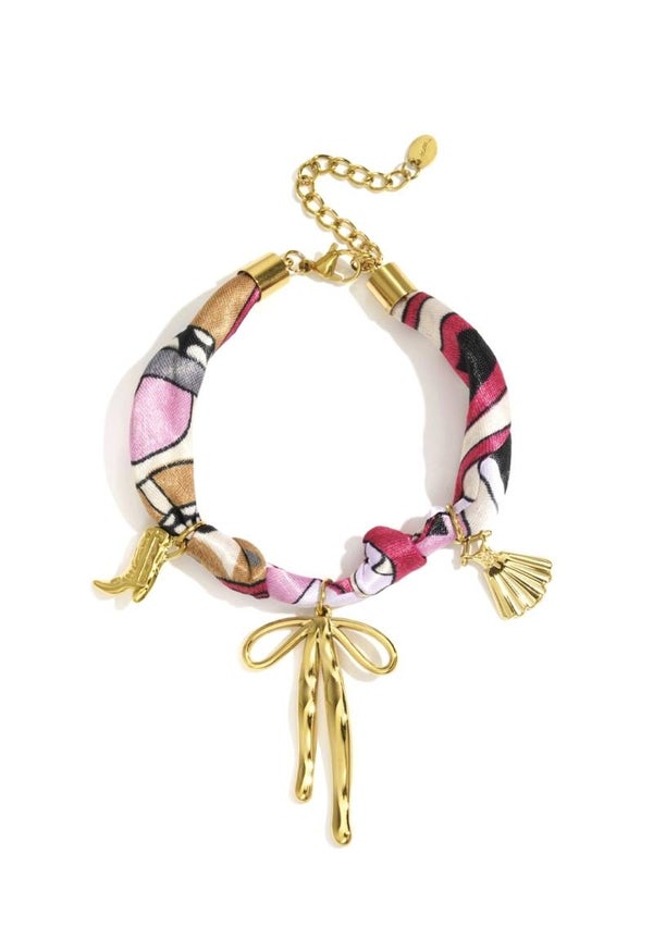 Armband stof en strik