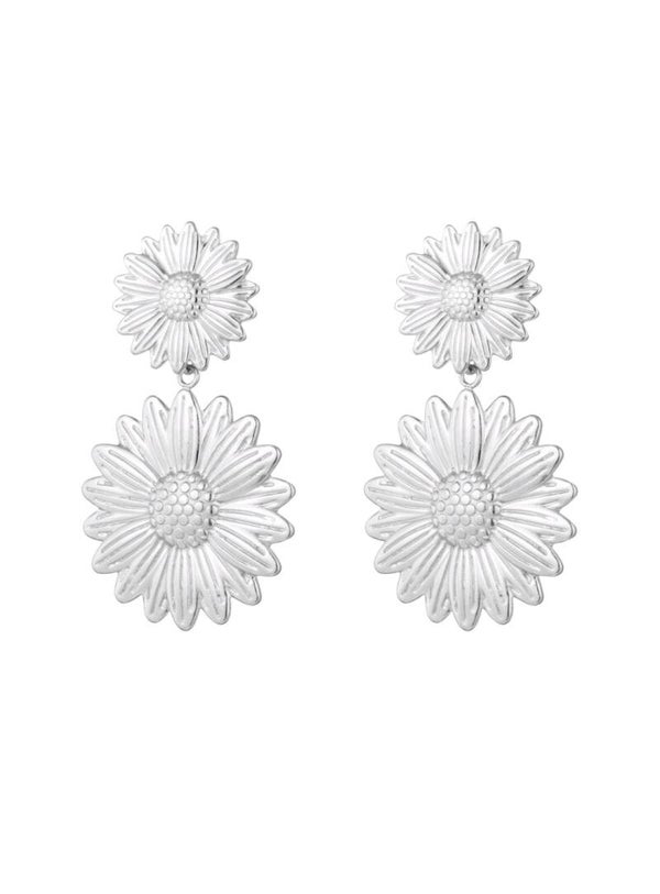 Happy sunflower zilver