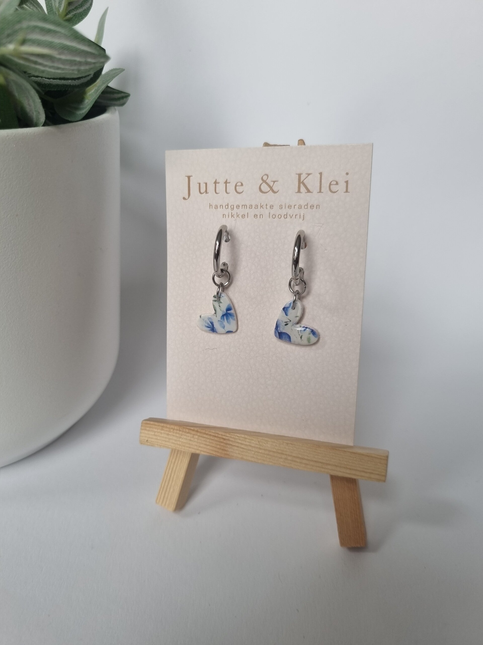 Hartje print aan ringetjes