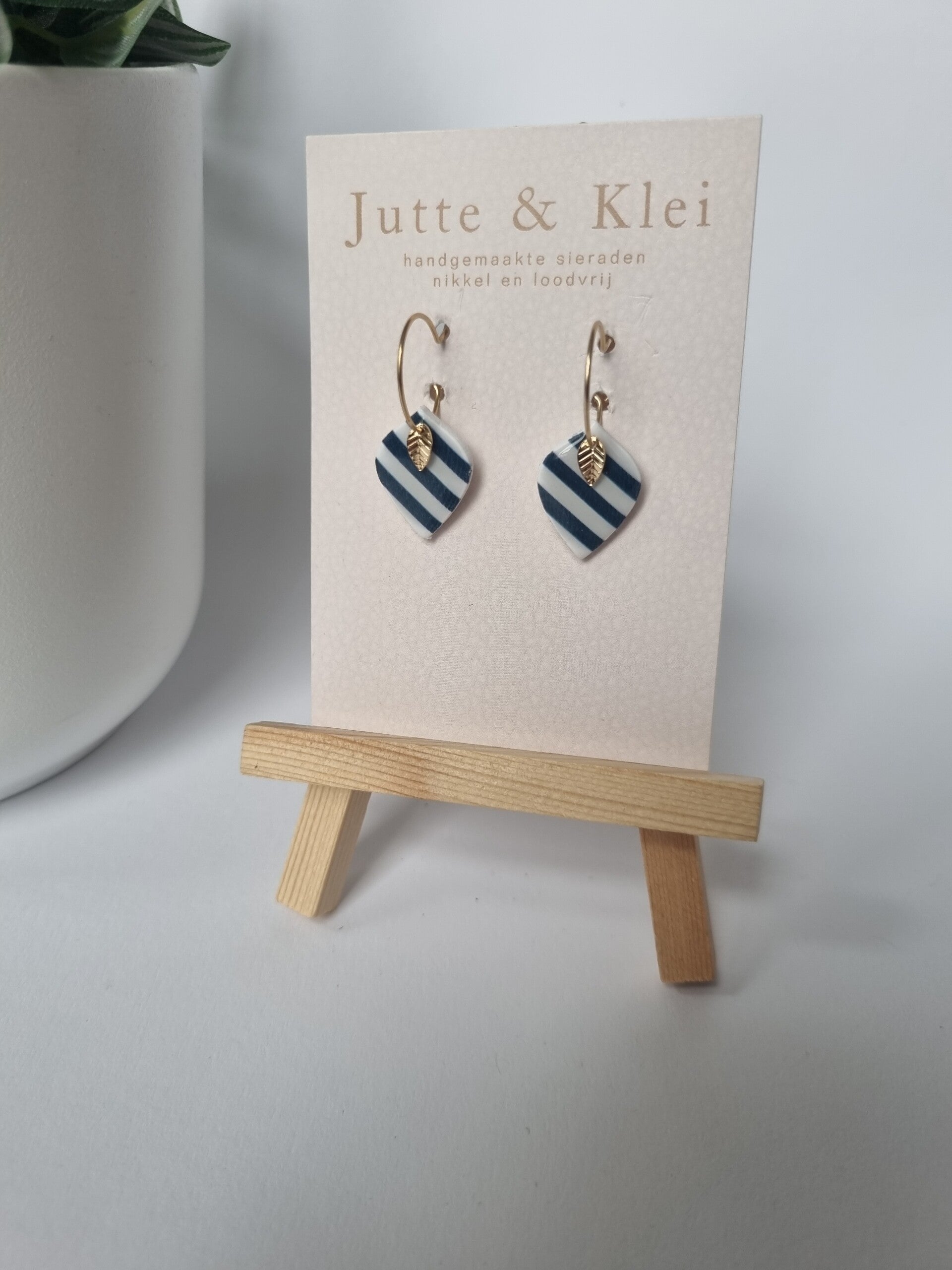 Blauw gestreept aan 15mm ring