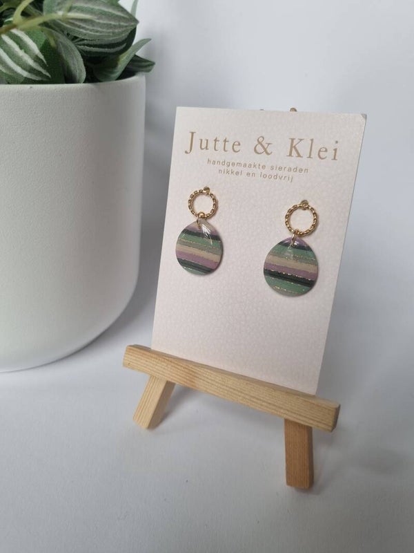 Druppel lila gestreept