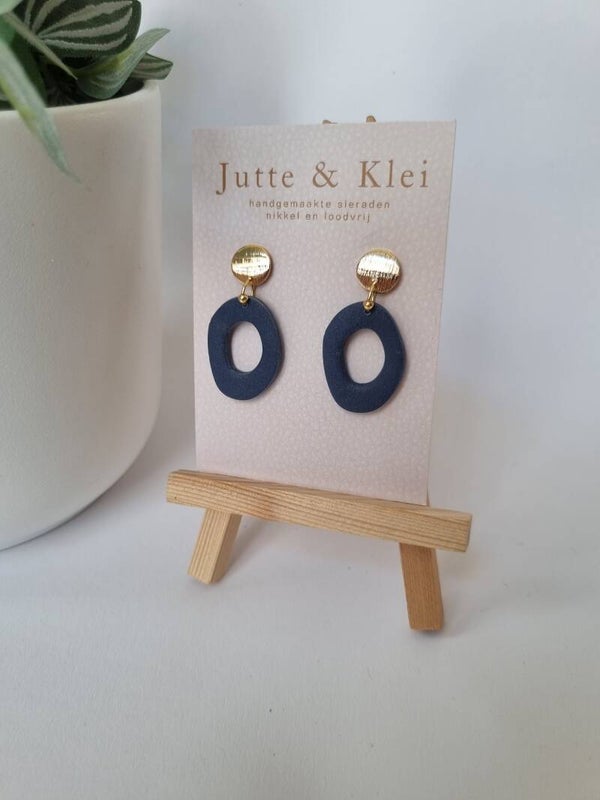 Organisch donkerblauw