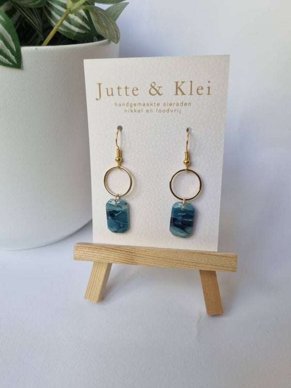 Hangers marble donkerblauw