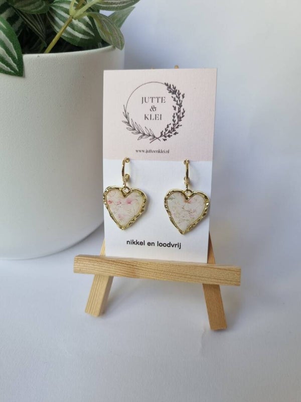 Hartjes lichtroze print