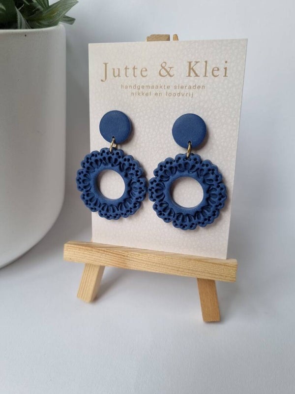 Groot rond blauw