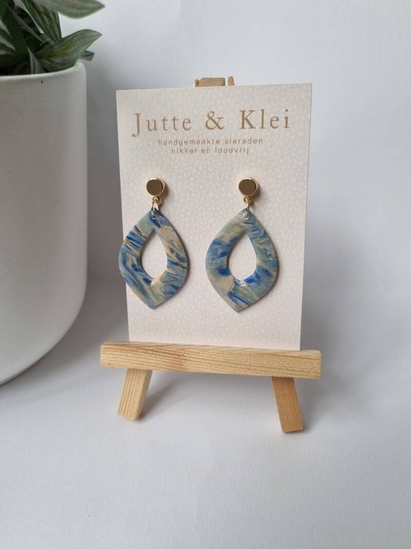 Blauw marble