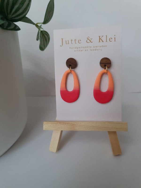 Hangers sunset hout goud of zilver