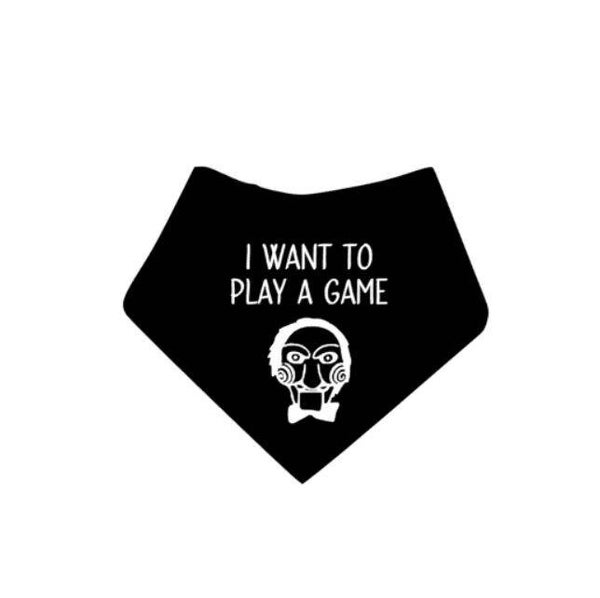 I WANT TO PLAY A GAME honden bandana