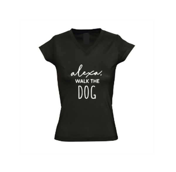 Dames shirt Alexa walk the dog