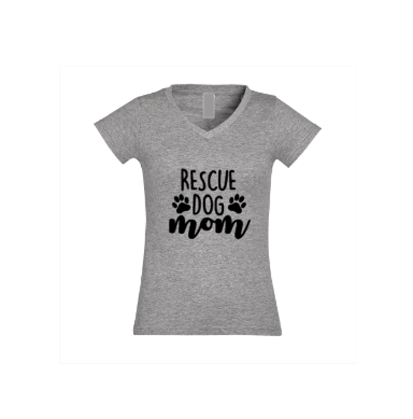Dames shirt Rescue dog mom