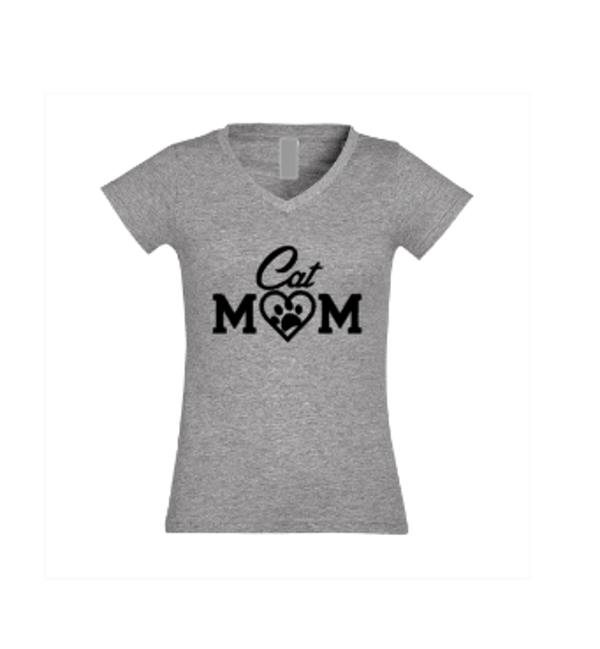 Dames shirt Cat mom
